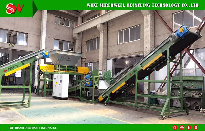 Double Shaft Metal Recycling Machine for Iron/Aluminum/Car/Engine/Oil Drum