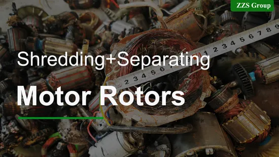 China Famous Factory Motor Stator Recycling Shredder