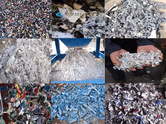 Déchets hydrauliques Ubc Pop Can Machine de recyclage de déchiquetage de métal broyeur broyeur de broyeur